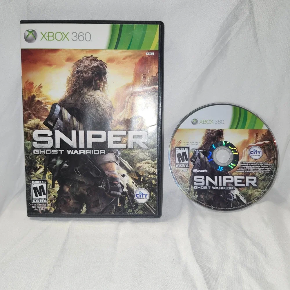 Sniper‎ Ghost Warrior Xbox 360 Tactical Shooter Video Game City Interactive NTSC